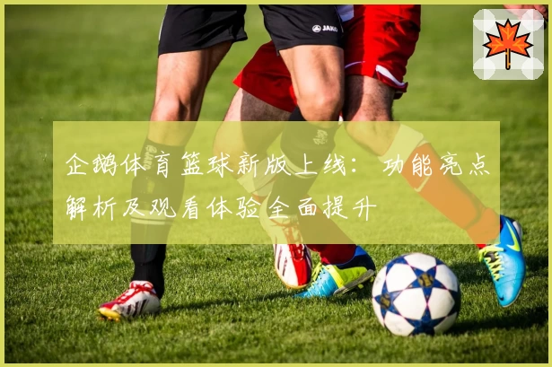 企鹅体育篮球新版上线：功能亮点解析及观看体验全面提升